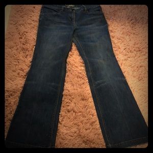 Low rise flare jeans
